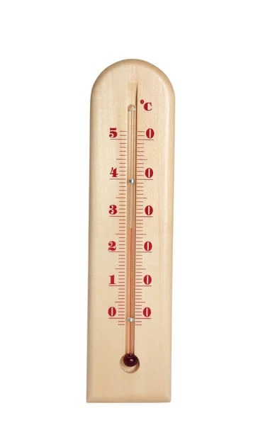 Pogody Termometr Białym Tle — Zdjęcie stockowe