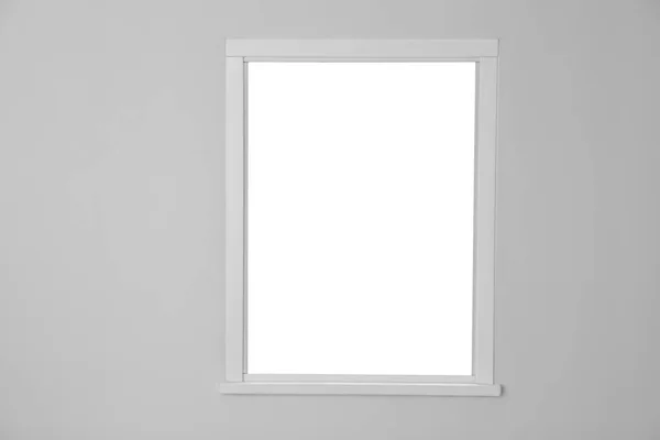 Białe Ściany Nowoczesne Okna Pomieszczeniu Element Wnętrza — Zdjęcie stockowe