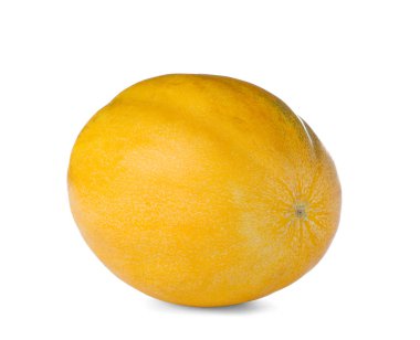 Beyaz arka plan üzerinde tüm lezzetli Olgun kavun