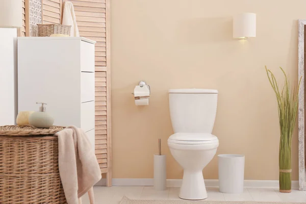 Toilettenschüssel Modernen Badezimmer — Stockfoto