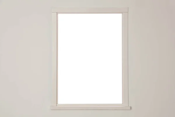 Białe Ściany Nowoczesne Okna Pomieszczeniu Element Wnętrza — Zdjęcie stockowe