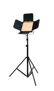 Video ışığı beyaz arka plan üzerinde yol açtı. Gıda fotoğrafçılığı