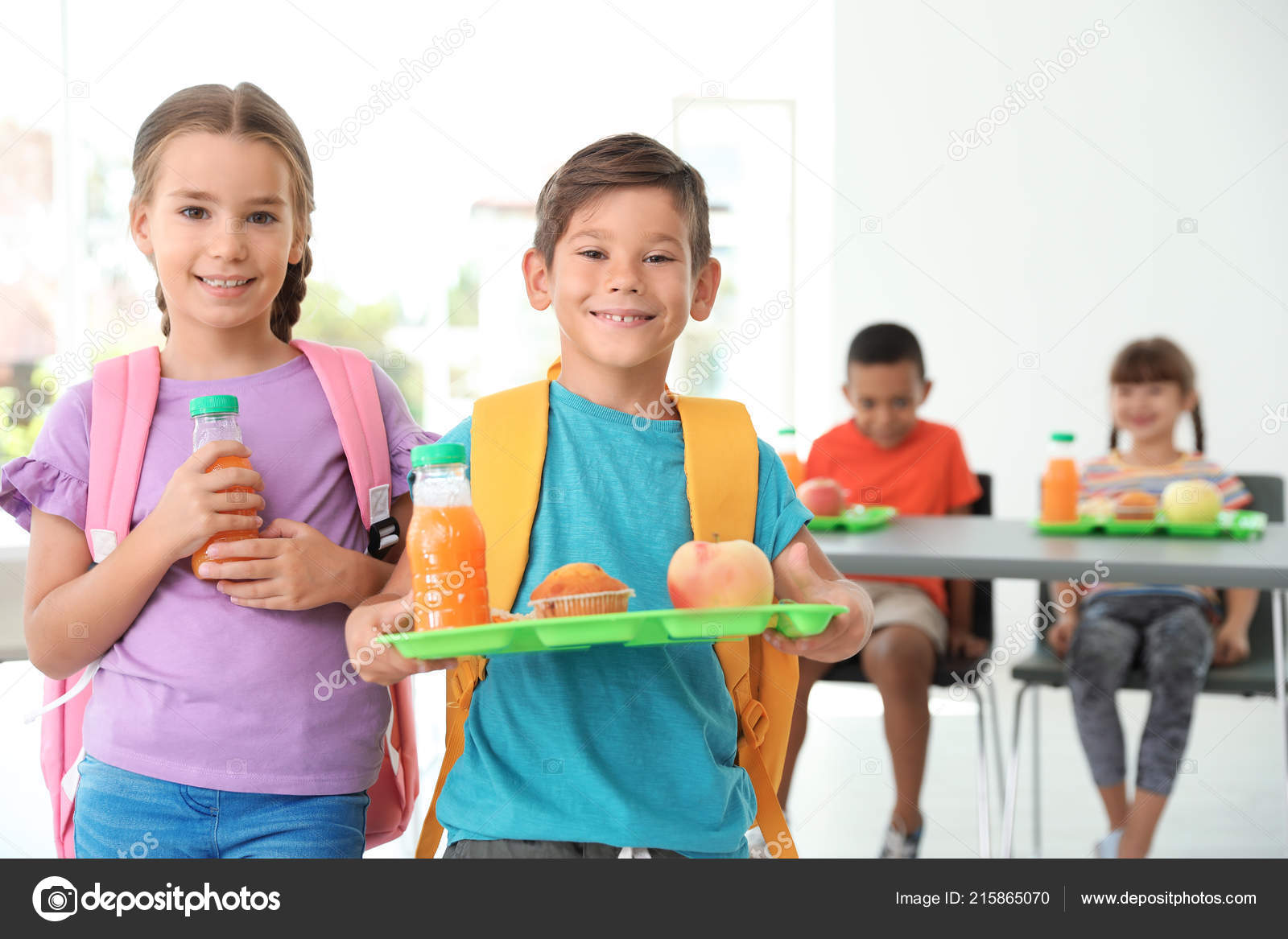 Children Healthy Food School Canteen Stock Photo by ©NewAfrica 215865070