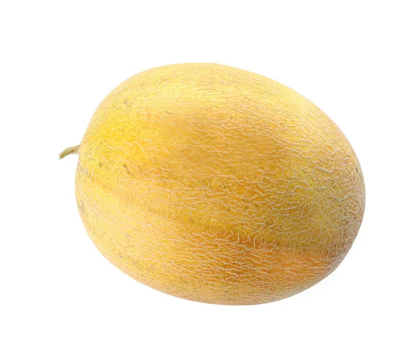 Tutto Gustoso Melone Maturo Sfondo Bianco Vista Dall Alto — Foto Stock