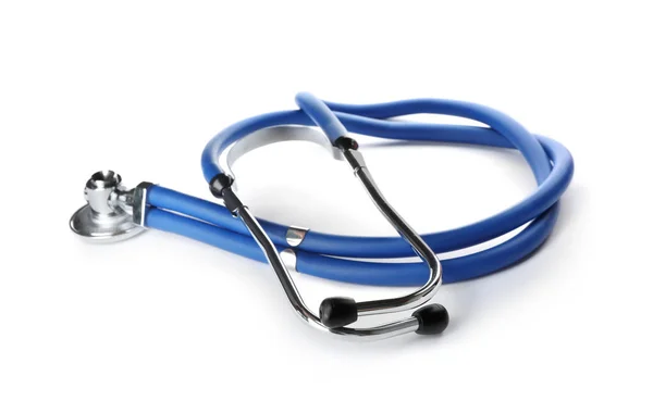 Stetoskop Beyaz Arka Plan Üzerinde Tıbbi Nesne — Stok fotoğraf