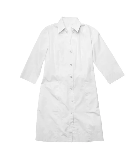 Медична Форма Білому Тлі Вид Зверху Професійний Робочий Одяг — стокове фото