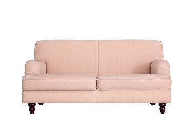 Beyaz arka plan üzerinde rahat kanepe. Modern oda mobilyaları