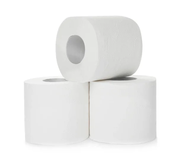 Rollen Papier Witte Achtergrond — Stockfoto