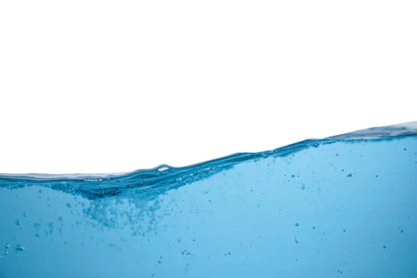 Чисто Голубая Волна Воды Белом Фоне — стоковое фото