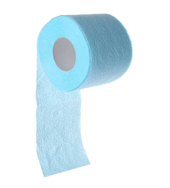 Rouleau Papier Toilette Sur Fond Blanc Hygiène Personnelle — Photo