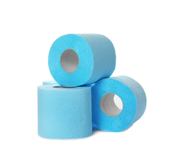 Color Toilet Paper Rolls White Background Royalty Free Stock Images