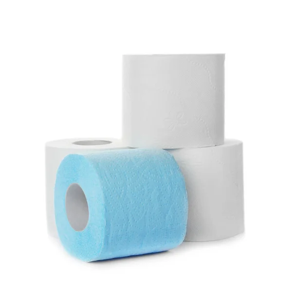 Rolls Toilet Paper White Background — Stock Photo, Image