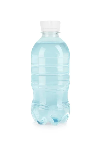 Botella Agua Potable Sobre Fondo Blanco — Foto de Stock