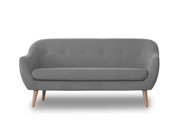 Bequemes Sofa Auf Weißem Hintergrund Möbel Für Moderne Raumgestaltung — Stockfoto