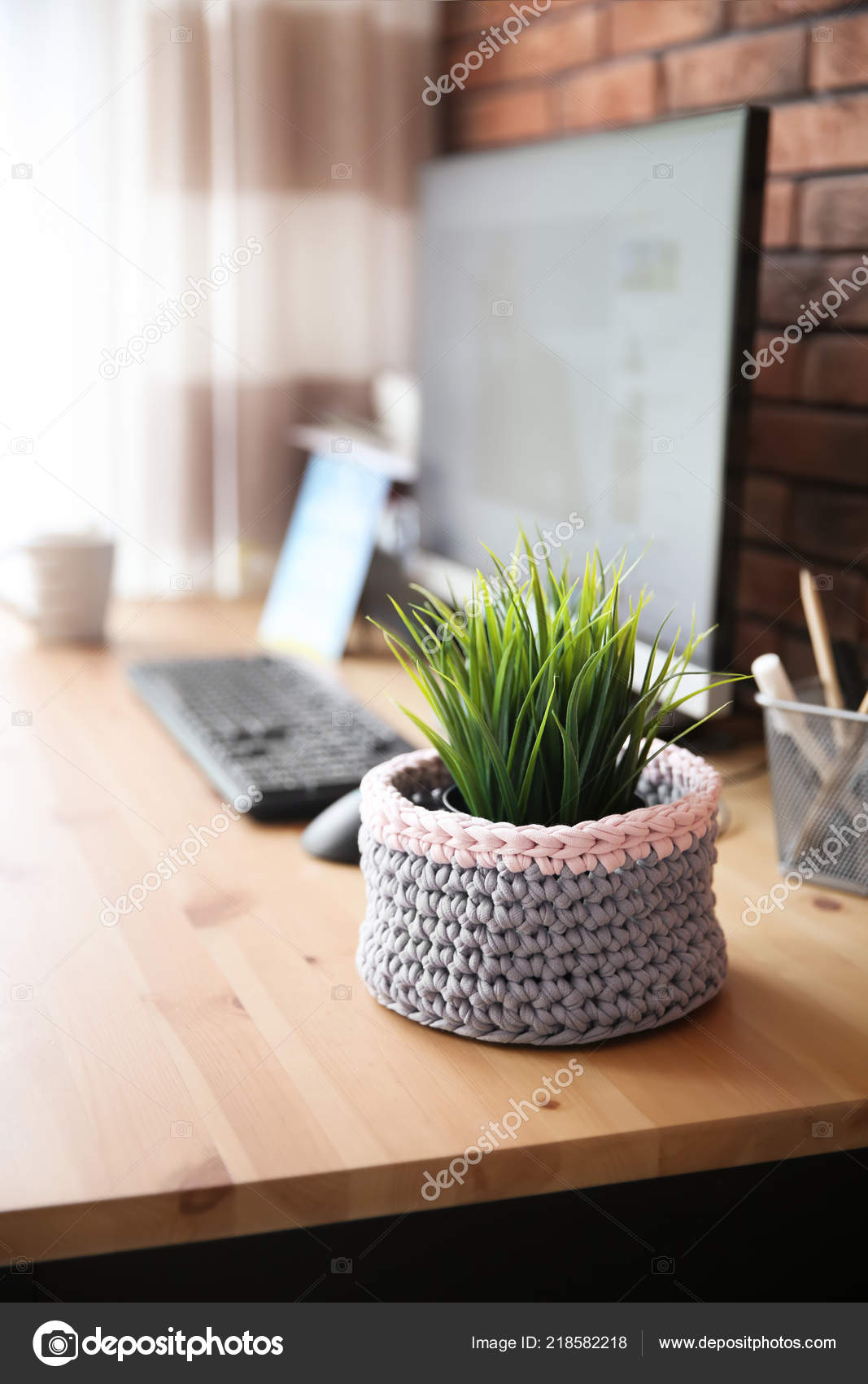 Desk cheap flower pot