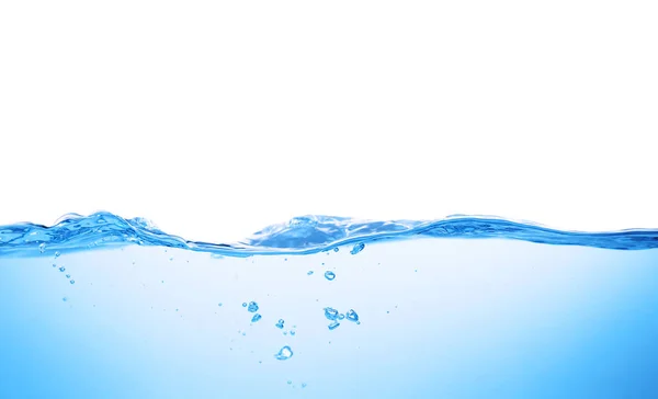 Superficie Agua Azul Sobre Fondo Blanco —  Fotos de Stock
