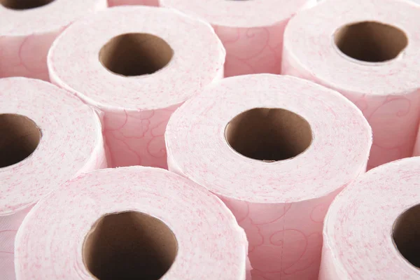 Muitos Rolos Papel Higiênico Como Fundo — Fotografia de Stock