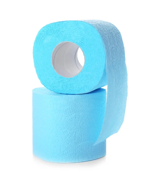 Rolls Toilet Paper White Background Personal Hygiene — Stock Photo, Image