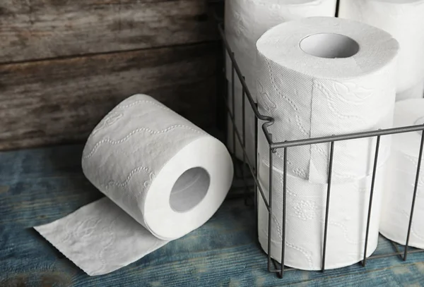 Toiletpapier Rolt Tafel Persoonlijke Hygiëne — Stockfoto