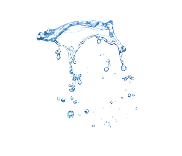 Abstracte Plons Water Witte Achtergrond — Stockfoto