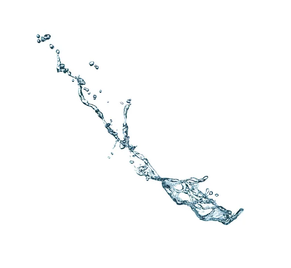 白い背景に水の抽象的なスプラッシュ — ストック写真