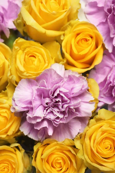 Vackra Blommande Blommor Som Bakgrund Ovanifrån — Stockfoto