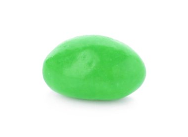 Beyaz zemin üzerine lezzetli renkli şeker