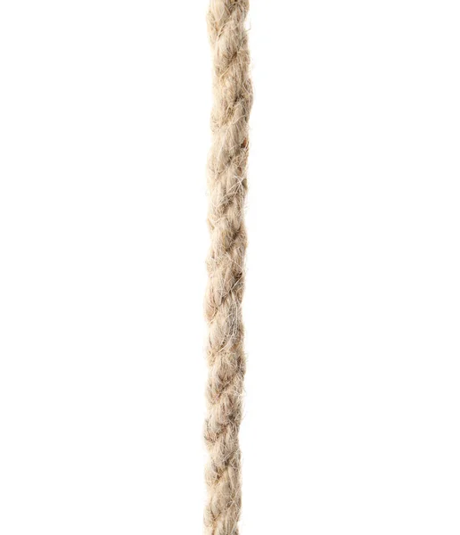 Hemp Rope White Background Organic Material — Stock Photo, Image