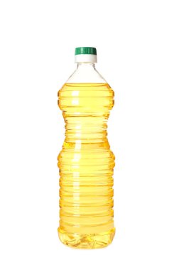 Beyaz arka plan üzerine plastik şişe