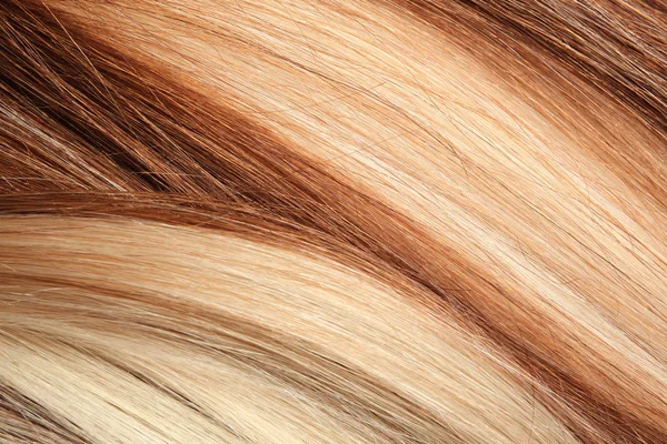 Strands Cabelo Cor Diferente Como Fundo Close — Fotografia de Stock