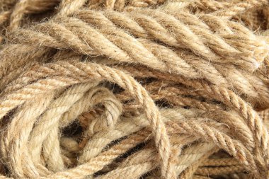 Arka plan, closeup görünümü olarak doğal kenevir halat