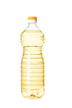 Beyaz arka plan üzerine plastik şişe