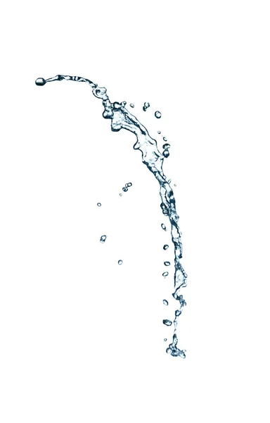 Absztrakt Fröccsenő Víz Fehér Alapon — Stock Fotó