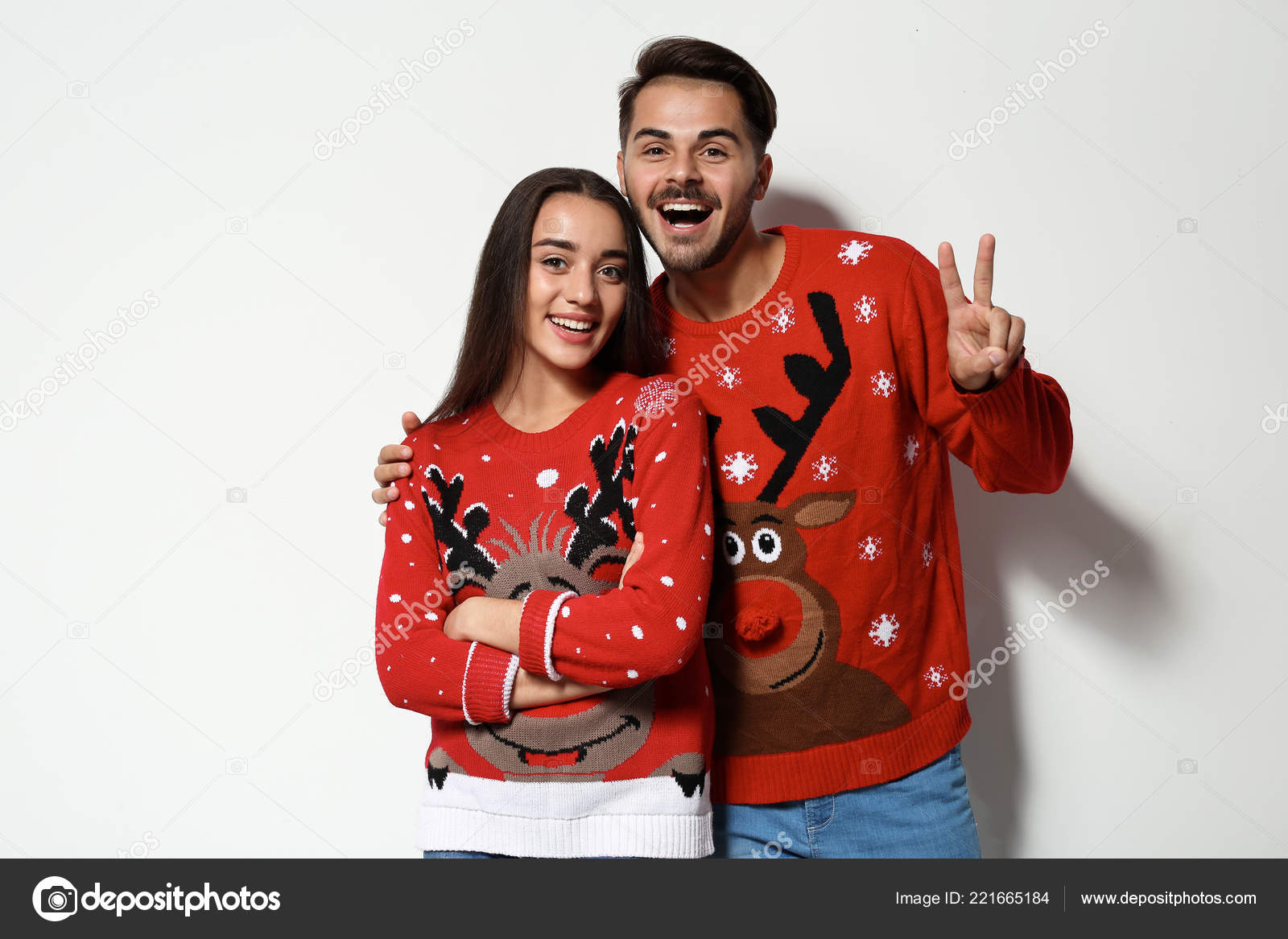 couple christmas sweaters
