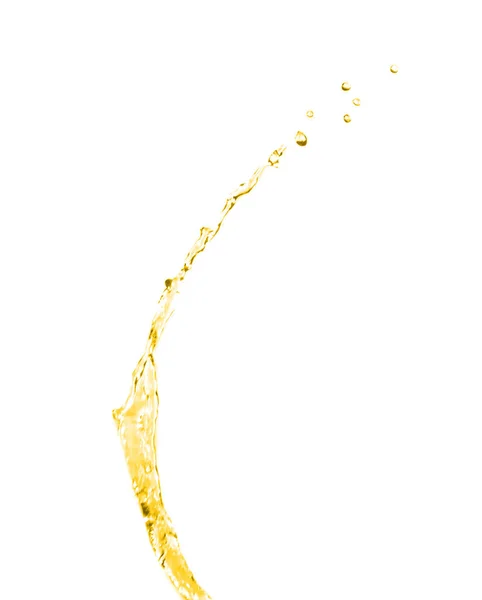 Olio Spruzzato Sfondo Bianco Colore Liquido — Foto Stock