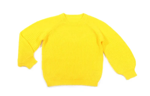 평면도에 아늑한 따뜻한 스웨터 — 스톡 사진