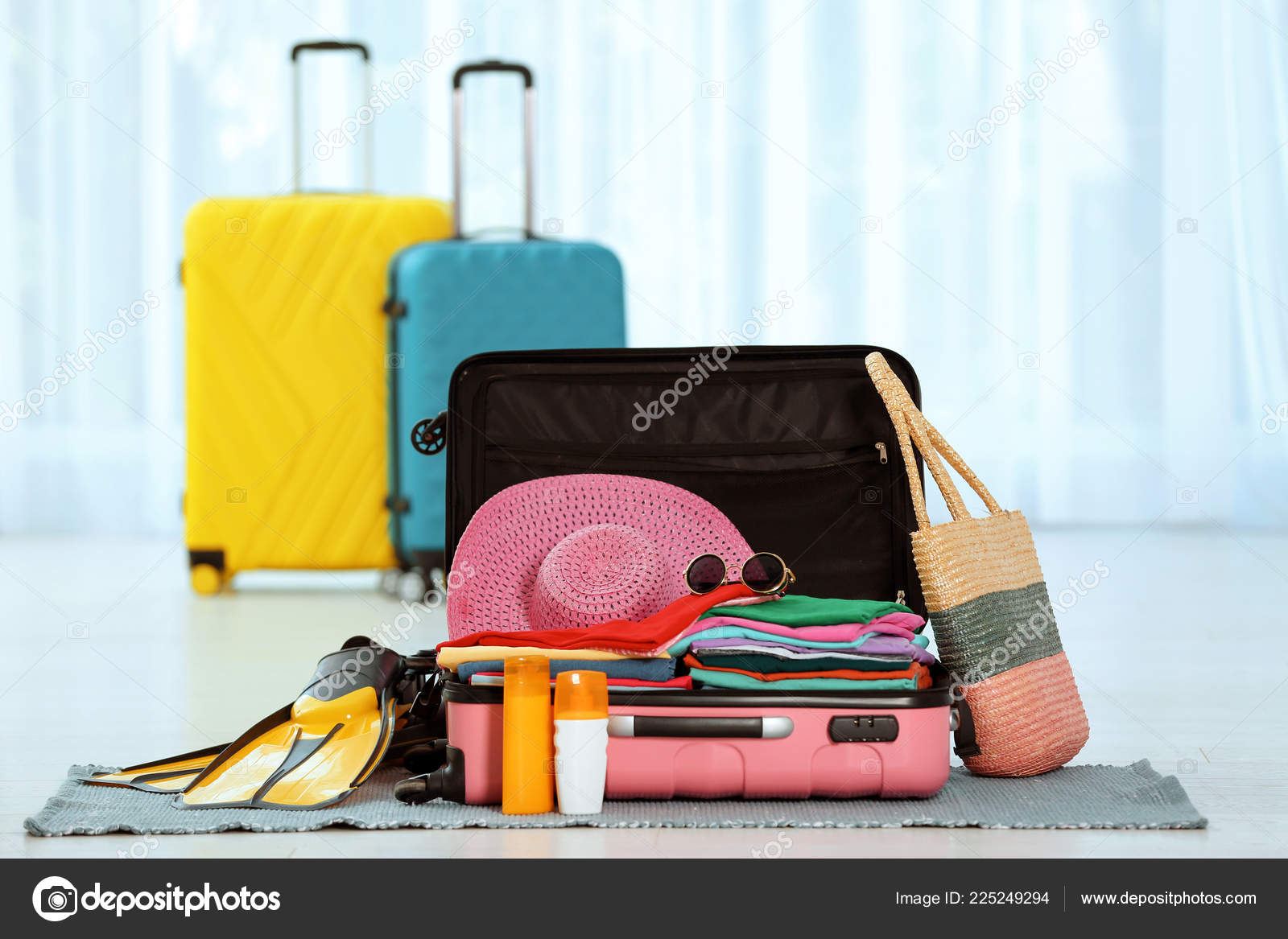 suitcase full of clothes