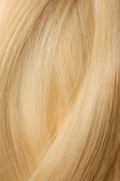 Textura Cabello Rubio Saludable Como Fondo Primer Plano — Foto de Stock