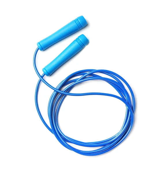Jump Rope White Background Top View — Stock Photo, Image