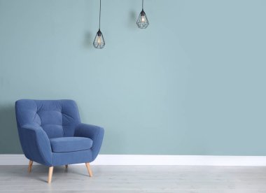 Zarif odası iç şık rahat koltuk ile