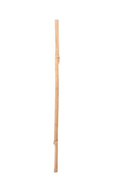 Beyaz arka plan üzerinde kuru Bambu stick