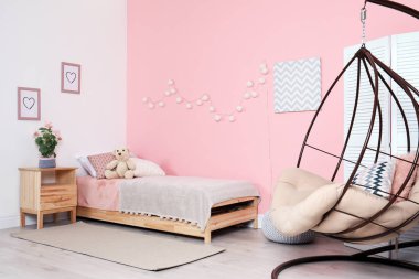 Rahat çocuğun odası iç rahat yatak