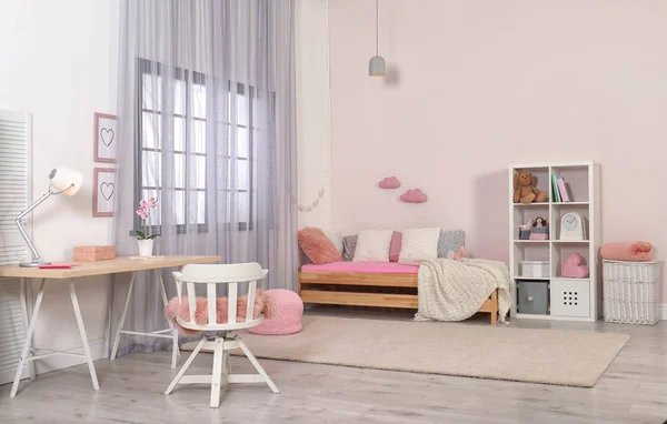 Habitación Infantil Con Muebles Modernos Idea Para Decoración Interior — Foto de Stock