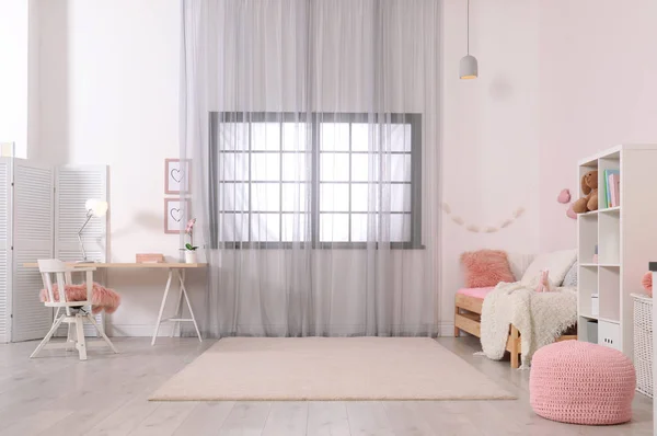 Anak Kamar Dengan Furnitur Modern Ide Untuk Dekorasi Interior — Stok Foto