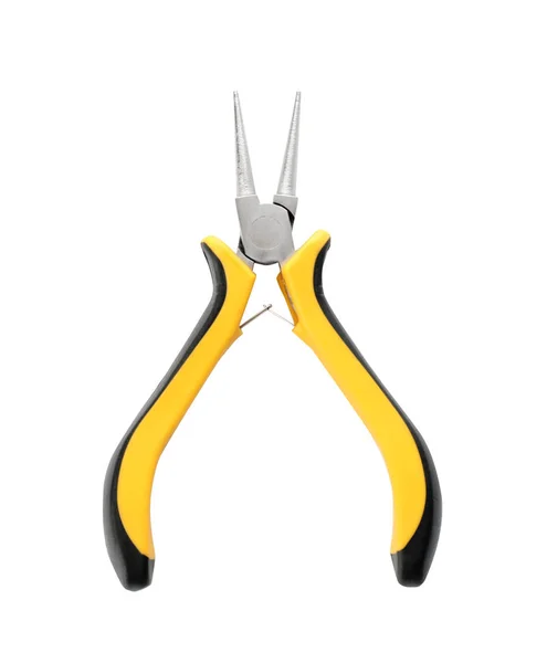 Professional Pliers White Background Electrician Tool — Stock Photo, Image