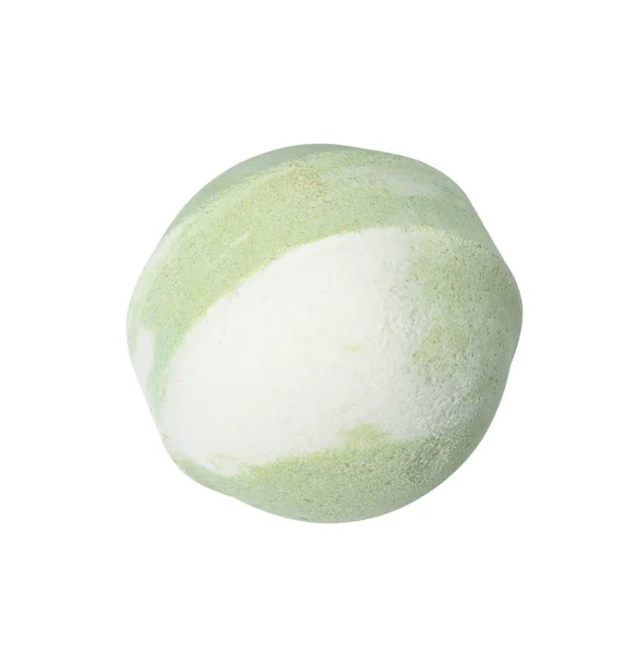 Bath Bomb Bílém Pozadí Lázeňský Produkt — Stock fotografie