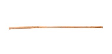 Beyaz arka plan üzerinde kuru Bambu stick