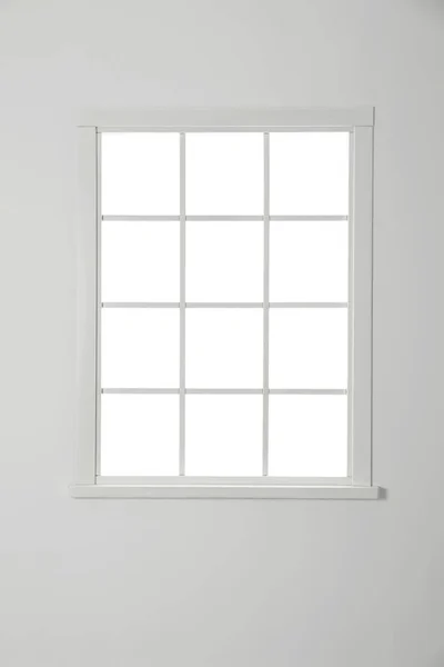 空的白色墙壁与窗口 家居内饰 — 图库照片