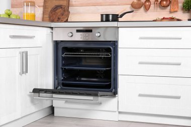 Mutfak mobilya inşa açık modern fırın