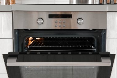 Mutfak mobilya inşa açık modern fırın